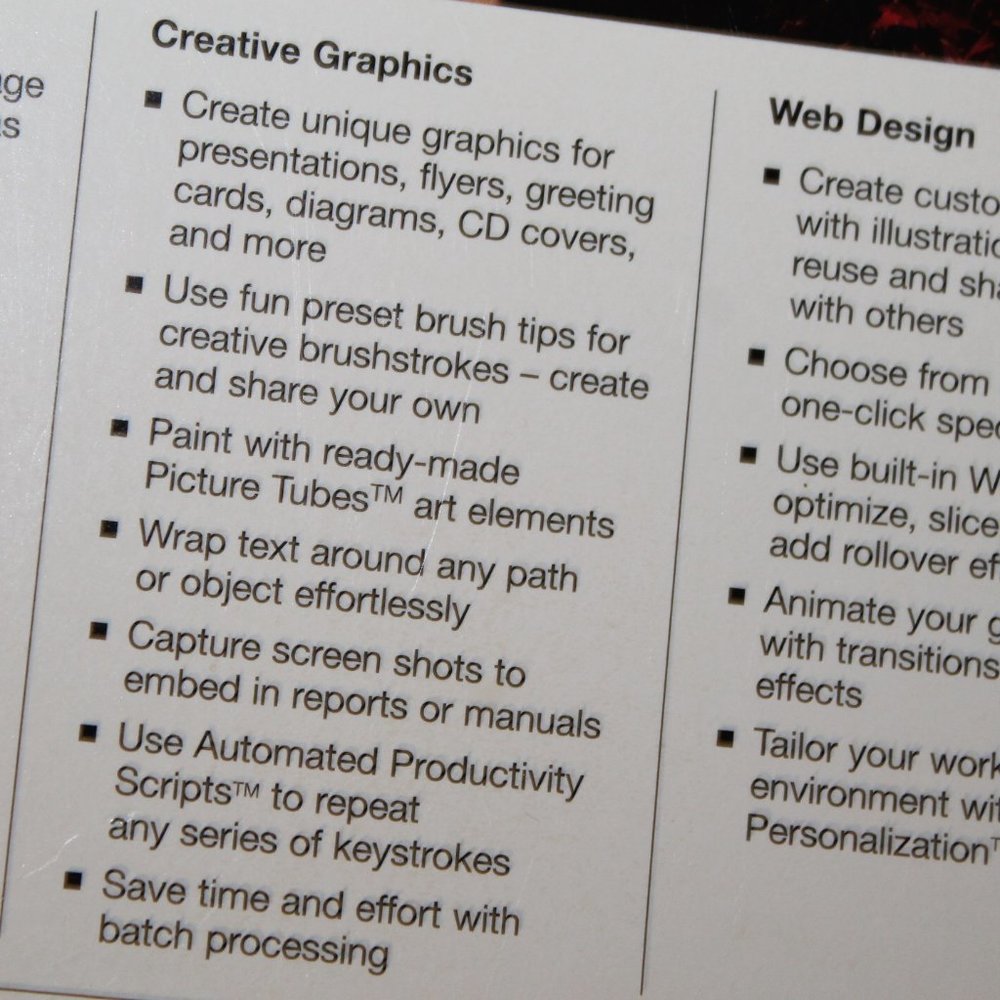 New Paint Shop Pro 8 In Box Compatible w Windows 10 - Picture 6 of 7